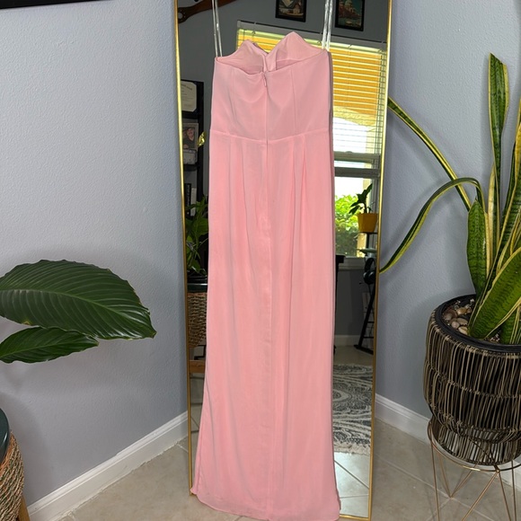HOUSE OF CB 'Adrienne' Pink Quartz Strapless Gown NWOT - Picture 10 of 11